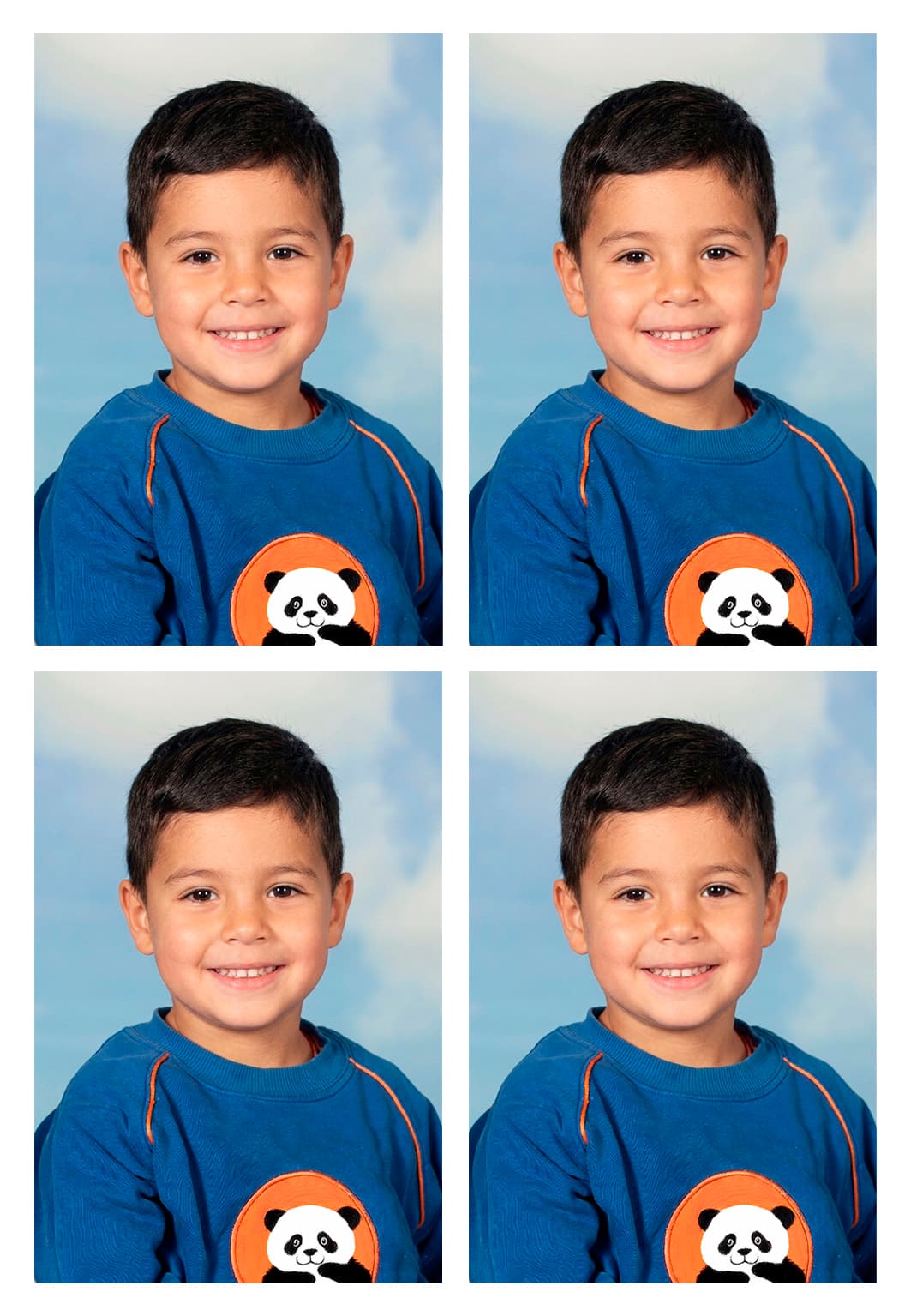 Plancha de fotos 4x6 incluida en la carpeta escolar